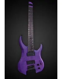 Legator G7FSS Ghost Super Shred 7 String Multi-Scale Flame Maple Purple