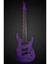 Legator N8FSS Ninja Super Shred 8 String Multi-Scale Quilted Maple Purple