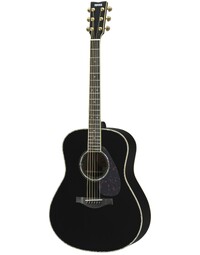 Yamaha LL16D ARE Solid Engelmann / Rosewood Dreadnought Acoustic Guitar w/ Pickup Black