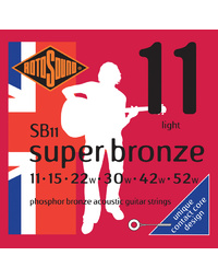 Rotosound SB11 Super Bronze Phosphor Bronze 11-52