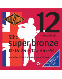 Rotosound SB10 Super Bronze Phosphor Bronze 12-54