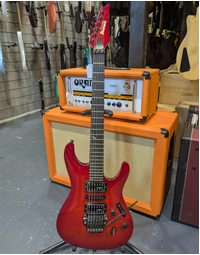 Used Ibanez Prestige S5470F RVK Electric Guitar Red Viking, Includes Hard Case