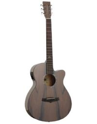 Tanglewood TA4-CEGY Azure Pacific Walnut SuperFolk Acoustic w/ Pickup Harbour Grey Gloss