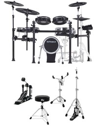 Roland TD-713SDW V-Drums Electronic Drum Kit w/ DW 3000 Series Hardware