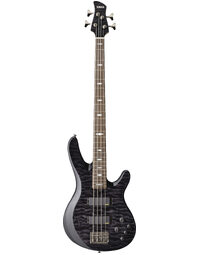 Yamaha TRB1004J Figured Maple Top Electric Bass Guitar Translucent Black