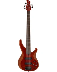 Yamaha TRBX605FM CMB Flamed Maple Top 5-String Electric Bass Guitar Caramel Brown