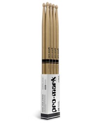 Promark TX2BW-4P Hickory 2B Wood Tip Drumsticks - 4 Pack