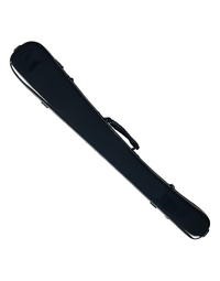 Vivo Bass Bow Case German/French Fits 2 Bows - Polycarbonate w/ Rosin Bag - Black