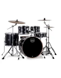 Mapex VE5295FTCVH Venus 5-Piece Drum Kit w/ Cymbals & Hardware Black Galaxy Sparkle