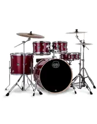 Mapex VE5295FTCVM Venus 5-Piece Drum Kit w/ Cymbals & Hardware Crimson Red Sparkle