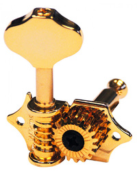 Wilkinson Acoustic Traditional Open-Gear Tuning Machine Heads Gold 3+3