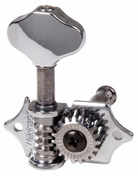 Wilkinson Acoustic Traditional Open-Gear Tuning Machine Heads Chrome 3+3