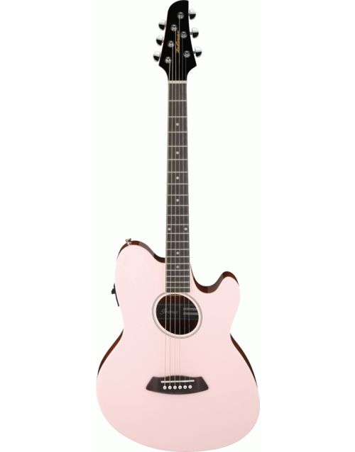 ibanez pink acoustic guitar